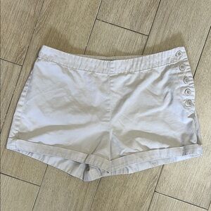 J. Crew Cream High Waist Shorts Summer Essential